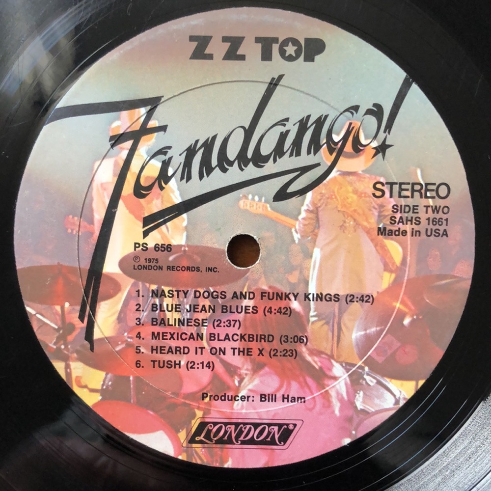 ZZ Top Fandango Vinyl Album '75